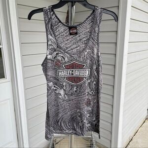 Harley Davidson Biker Bobs Detroit x Taylor Women’s Tank Top Large